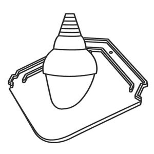 Проходная черепица с антенной насадкой Изумруд