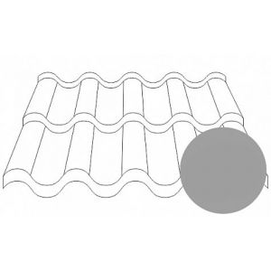 Металлочерепица Андалузия полиэстер 0,45 мм RAL 7004 Серый
