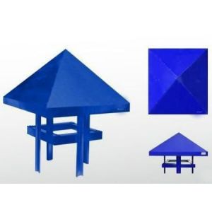 Зонт на трубы отопления и вентиляции "Классик" c порошково-полимерным покрытием 1,0х1,0 м