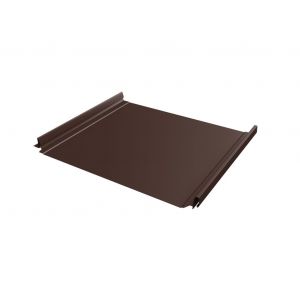 Кликфальц Pro 0,5 GreenCoat Pural BT, matt с пленкой на замках RR 887 шоколадно-коричневый (RAL 8017 шоколад)